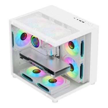 Imagem de Gabinete Aquário G-fire Cg300w Branco M-atx, Branco