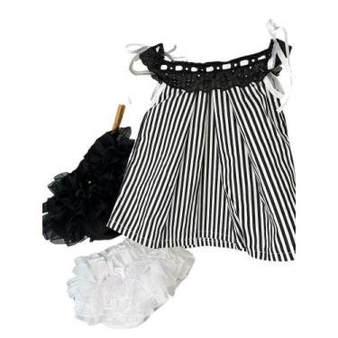 Imagem de Conjunto Calcinha Bunda Rica Bebê Infantil Tapa Fraldas luxo - Baby Lu