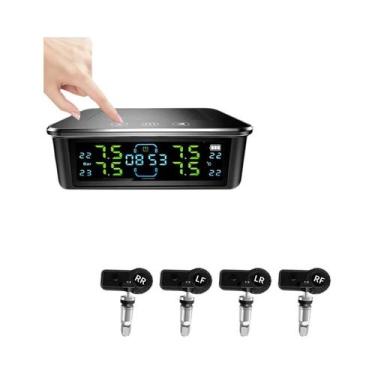 Imagem de Sistema De Monitoramento De Pressão De Pneus TPMS Solar Sem Fio Com Te