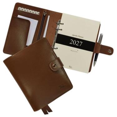 Imagem de Agenda Planner 2027 191-R Raffai Couros, Caramelo