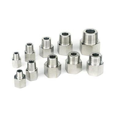 Imagem de Adaptador de montagem de tubo de barra de aço inoxidável BSP Conector do adaptador de manômetro de rosca M14 M20 1/8 1/4 3/8 1/2 3/4, Tipo 14