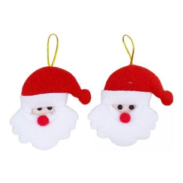 Imagem de Kit Com 5 Pares De Papai Noel 9cm Enfeite Natalino