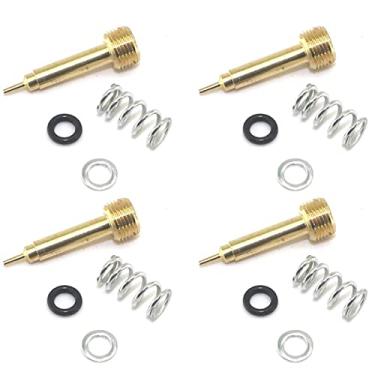 Imagem de Kit de carburador para ZX6R ZZR600 LTZ250 DRZ400/E ZX-6R ZZR 600 LTZ 250 DR-Z400 Carburador Taxa de combustível Parafuso de ajuste carberatura de parafuso de ar de carburador (cor : 4 peças)