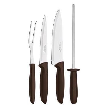 Imagem de Conjunto para Churrasco Tramontina Plenus em Inox e Polipropileno – 4 Peças