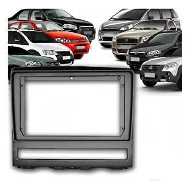 Imagem de Moldura Fiamon 9" Chinês Fiat Palio, Strada, Palio Weekend, Strada Adventure, Idea, Siena 08/12 - Prata