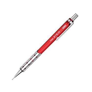 Imagem de Pentel Lapiseira Caneca, 0,3 mm, Vermelho (P313-CB) Transparente Vermelho