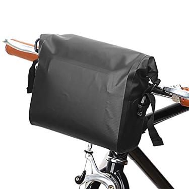 Imagem de Wemay Bolsa de guiador de bicicleta à prova d'água Bolsa de guiador de ciclismo com tampa superior para bicicletas de montanha scooter elétrica