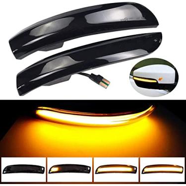 Imagem de Luzes sequenciais LED sequenciais espelho retrovisor luzes indicadoras para Ford Kuga Escape EcoSport 2013-2018 (Amarelo)
