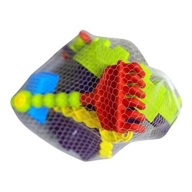 Imagem de Kit Infantil Balde De Praia Completo Com 11 Peças