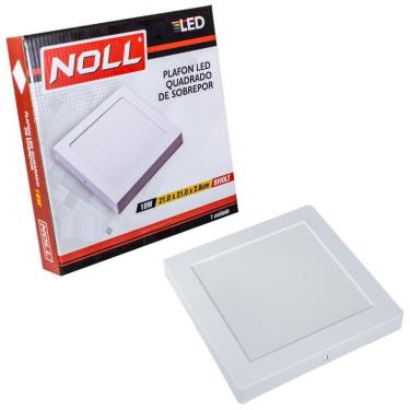 Imagem de Painel Led Plafon Sobrepor Quadrado 18W 4000K Branco Neutro