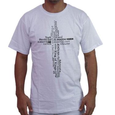 Imagem de Camiseta Camisa Masculina Evangélica Seu Nome - 100% Algodão - Atelier