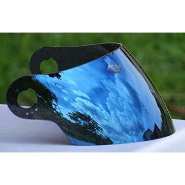 Imagem de Viseira Azul iridium Polivisor Compativel Capacete Tork Liberty Evolution 788 3G 4G 5G 6G 7G