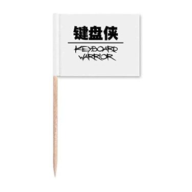 Imagem de Teclado de citação, Guerreiro, Art Deco, presente moderno, palito, bandeiras, marcador, decoração de festa