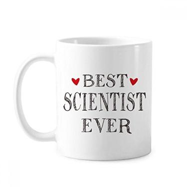 Imagem de Caneca de cerâmica Best Scientist Ever Quote Profession Mug Cerâmica Coffee Porcelain Cup Tableware