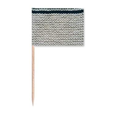 Imagem de Tecido linho tricô cinza abstrato palito bandeiras marcador decoração festa