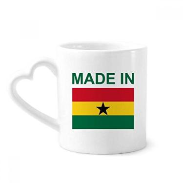 Imagem de Feito em Gana Country Love Caneca Café Cerâmica Copos Copo de Coração de Vidro