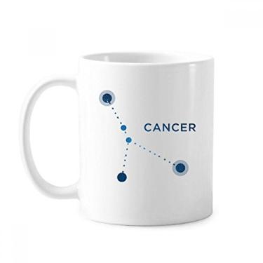 Imagem de Caneca de cerâmica do signo do zodíaco da constelação do câncer xícara de porcelana de café