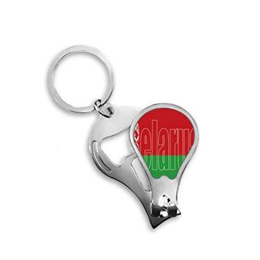 Imagem de Belar Country Flag Name Cortador de unha abridor chaveiro tesoura