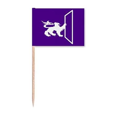 Imagem de Marcadores de palito de dente com instruções de habilidade cruel no exterior dos animais divinos para decoração de festa