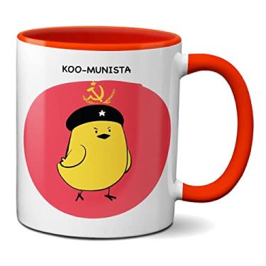 Imagem de Caneca Koo-Munista Rede Social Koo Presente Xícara Engraçada (Vermelha)
