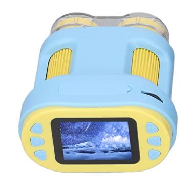 Imagem de Telescópio LCD portátil, 6 amostras de 5 cm com visor LCD portátil de 5 a 200 x com cordão para jardim (azul)