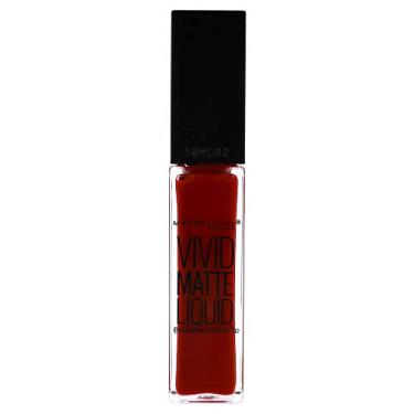 Imagem de ColorSensational Vivid Matte Liquid Lipstick - 30 Orange Shot by Maybelline for Women - 0.26 oz Lip
