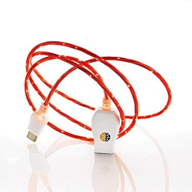 Imagem de Cabo Carregador Celular Luminoso USB Tipo C VERMELHO