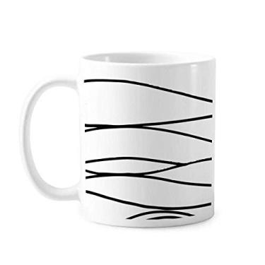 Imagem de Irregular Line Textura Art Deco Presente Caneca Moderna Cerâmica Café Porcelana Caneca de Cerâmica