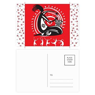 Imagem de Tamborim Mexicana Dance Celebrate Mexico Christmas Christmas Flower Celebration Cartão postal Blessing Mailing Card