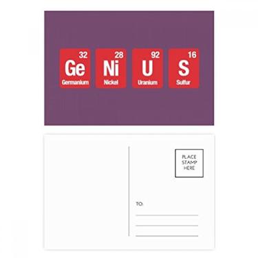 Imagem de Cartão postal Ciência Ge Ni U S Elemento Químico Cartão de felicitações