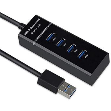 Imagem de TwiHill 4 portas Adaptador de hub divisor USB 3.0, hub de dados USB compatível para PS4, Xbox One, USB Flash Driver, laptop, teclado e mouse, notebook, mesa, impressora, MacBook Air/Pro/Mini