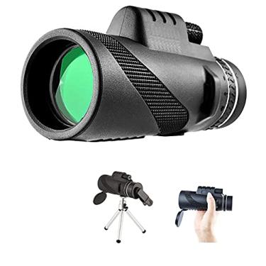 Imagem de Telescópio monocular 40x60 para adultos Monocular de prisma de alta potência e suporte monocular de smartphone rápido de foco duplo para animais selvagens