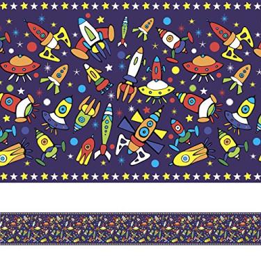 Imagem de Faixa Adesiva para Quarto de Menino Espaço Sideral 5mx10cm