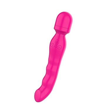 Imagem de vibrador Clitóris Aquecimento Duplo À Prova D'água Varinha Mágica Adulto Brinquedos Sexuais Ponto G