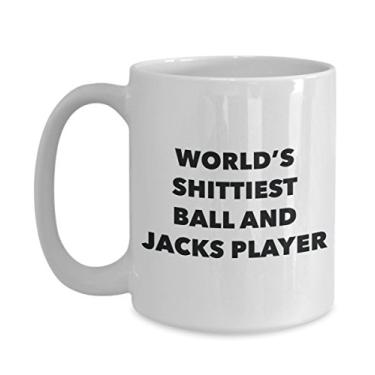 Imagem de Caneca de café de jogador de bola e macacos - Jogador de bola e macacos do mundo - Presentes para jogadores de bola e macacos - Ideia divertida de