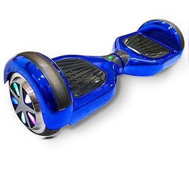 Imagem de 6'5 Polegadas Hoverboard Skate Electrico Scooter Infantil Bluetooth Led Bateria Luuk Young (Azul Cromado)