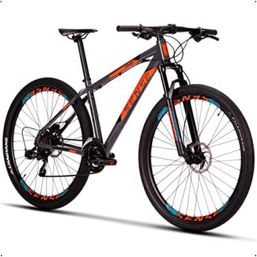Imagem de Bicicleta Mtb Sense One 2024 Freio Hidráulico Transmissão 3x7 Velocidades Grafite Laranja (17)