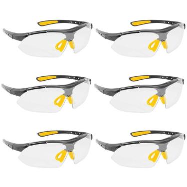 Imagem de Kit 6 Óculos De Segurança Transparente Proteção Trabalho Epi