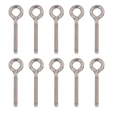 Imagem de Parafusos de Olhal de Elevação de Aço Inoxidável 304 10 Peças Parafusos de Olhal de Elevação Anéis Parafusos de Olhal 304 Ganchos Fechados de Aço Inoxidável Anel Expansão