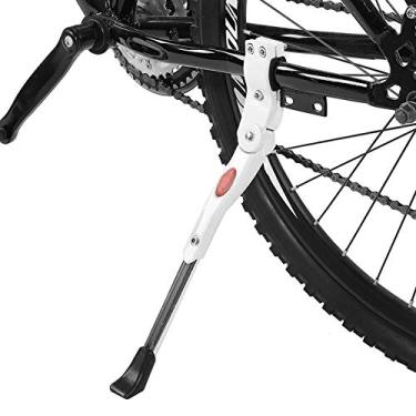 Imagem de Suporte de Chute de Bicicleta, Suporte de Chute de Liga de Alumínio Portátil para Bicicleta Dobrável de 16" 20" 24" 26"(Branco)
