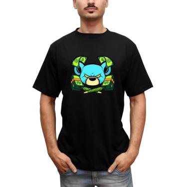 Imagem de Camiseta Masculina Urso Money Gangster Urso-Masculino