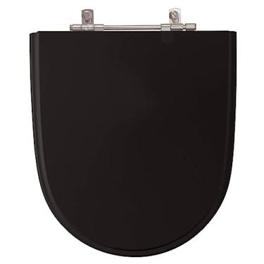 Imagem de Assento Sanitario Poliester Mondiale Preto para vaso Celite