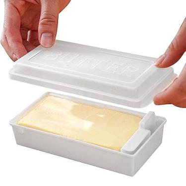 Imagem de Manteiga Com Tampa - Manteiga Fresca Com Cortador Cortador - manteiga doméstica para geladeira, utensílios cozinha para bancada, mesa jantar Canian