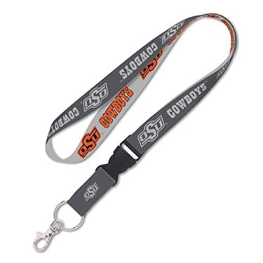 Imagem de Cordão WinCraft Oklahoma State Cowboys com fivela removível, 2,5 cm - Cinza