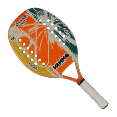 Imagem de Raquete de Beach Tennis Vammo Summer Vibe Laranja e Verde-Unissex