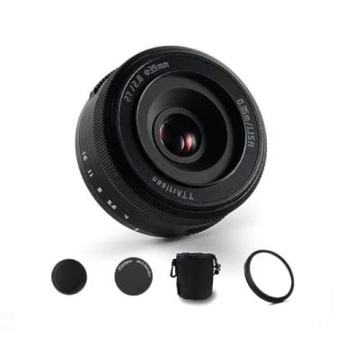 Imagem de TTArtisan AF 27mm F2.8 Lente com foco automático APS-C Full-Frame Lente grande angular de grande abertura para câmeras Sony E-Mount A6500 A6300 A6100 A9 A7RⅣ A7RⅢ A7Ⅲ A7RⅡ A7Ⅱ A7S A7R Preto