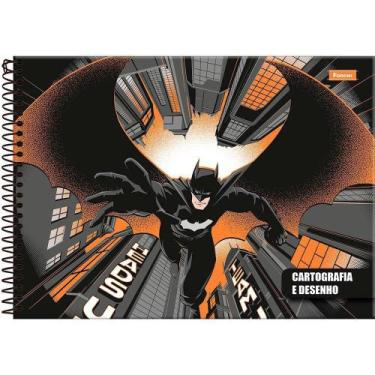 Imagem de Caderno Espiral Foroni Cartografia Capa Dura Batman 80 Folhas - Embala