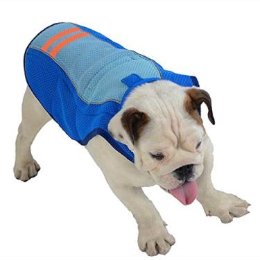 Imagem de UOBEKETO Colete de resfriamento para cães, jaqueta, resfriador de pântano, evaporativo, respirável, para animais de estimação, colete de resfriamento, compatível, adequado para cães pequenos, médios e