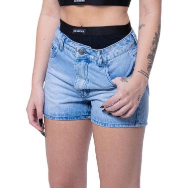 Imagem de Shorts Jeans Feminino Hocks Under Azul 24256