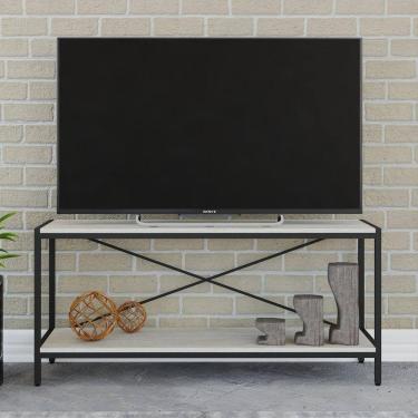 Imagem de Rack para TV até 50 Polegadas 2 Prateleiras Industrial 120cm Active Yescasa Snow